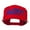 Red, variant on Flat Bill Party Embroidered Cap - Silver OSFM