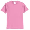thumbnail image 2 of Port Co Adult Male Men Heather Short Sleeves T-Shirt Candy Pink 2X-Large Tall, 2 of 3