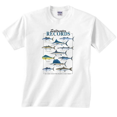 Saltwater Records Fish of The Atlantic & Gulf Coast Fishing Long Sleeve