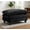 Black-1, variant on Howcool Oversized Corduroy Ottoman Bench for Living Room, Rectangle Plush Footrest Pouf, Extra Seating & Coffee Table for Sofa, Compressed Memory Foam, No Assembly Required, Black