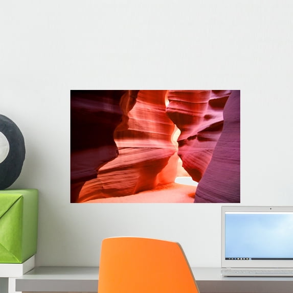 Antelope Slot Canyon Wall Mural by Wallmonkeys Peel and Stick Graphic (18 in W x 12 in H) WM291688