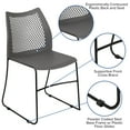 thumbnail image 5 of Flash Furniture Hercules Series Adult Air-Vent Back Stacking Waiting Room Chairs, Set of 5, Gray, 5 of 17