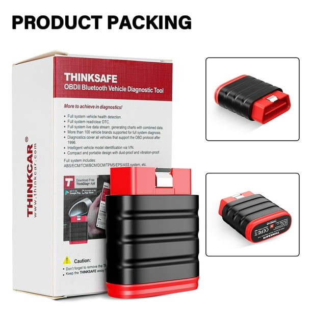 THINKCAR Thinksafe OBD2 Scanner Full System with 5 Reset Function  Automotive Diagnostic Tool Car Auto Scan via Bluetooth in IOS Android  Wireless Vehicle Code Reader EPB OIL ABS SRS Diagnose 