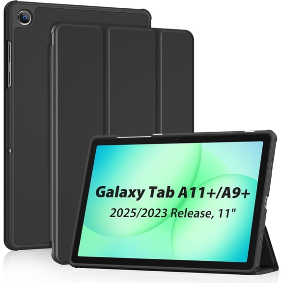 Procase Smart Case Protective Cover with TPU Back for Galaxy Tab A11 Plus/A9 Plus 11 Inch -Black