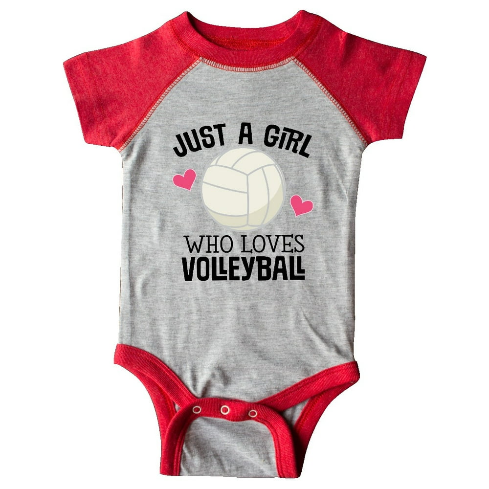 INKtastic Inktastic Just A Girl Who Loves Volleyball Infant Creeper