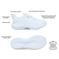 thumbnail image 4 of Tenis Deportivos Escolares Niña Zapatos Piel Blanco, 4 of 5