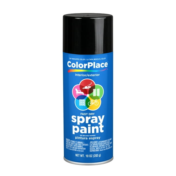 Colorplace Gloss Spray Paint Black Com - Quick Color Spray Paint Review