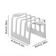 thumbnail image 3 of Fiudx Rejilla para Pan de Acero Inoxidable con 4 Ranuras, Diseño Práctico y Estable, Multifunción para Exhibición y Almacenamiento, Ideal para Cocina y Exteriores, Tamaño Compacto de 8,4 X 6 X 6 Cm., 3 of 6