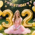 thumbnail image 4 of 40 Inch Gold Balloon Number 3 Balloon,Number Balloons Gold Big Giant Jumbo Number 3 Foil Mylar Balloons for 13th Birthday Party Anniversary Events,Wedding Anniversary Party Decorations, 4 of 15