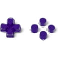 thumbnail image 6 of eXtremeRate Two-Tone Purple & Clear Dpad Action Buttons Replacement D-pad Face Buttons for PS5 Controller BDM-010/020/030/040, 6 of 9