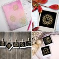 thumbnail image 4 of 9pcs Self Adhesive Golden Brass Stickers Clock Pattern Stickers Metal Stickers Orgonite Stickers Resin Supplies Sticker for Scrapbooking Phone & Water Bottle Decoration 1.6x1.6 inch, 4 of 9