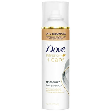 Dove Refresh + Care Unscented Dry Shampoo, 5 oz