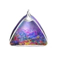 thumbnail image 3 of Lsque Colorful Purple Cosmos Flower Printed Long Tissue Box Cover Holder, Facial Paper Organizer Dispenser,Triangle with Bottom Belt, PVC Leather Decorative Organizer, 3 of 9