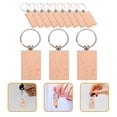 thumbnail image 4 of 12pcs Unfinished Key Tags Wooden Keychain Blanks DIY Gift Crafting Supplies, 4 of 9