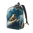 thumbnail image 2 of KLL Surfing Guinea Pig Print Travel Laptop Backpack - College Backpack Business Work Bag Nurse Bag Casual Daypack for Weekender Business Hiking -Small, 2 of 6
