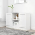 thumbnail image 1 of vidaXL Sideboard White 120x30.5x70 cm Engineered Wood, 1 of 5