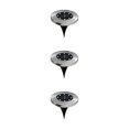 thumbnail image 2 of Advancent 4 uds/1 ud. 8 LED de energía Solar luz enterrada lámpara de tierra al aire libre camino luz punto lámpara patio jardín césped paisaje luz calida PC 1 3piezas Advancent CBP259152, 2 of 6