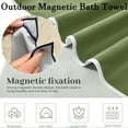 thumbnail image 4 of Beach Towel 1 Pack,Magnetic Beach Towels Oversized 30 x 74,Quick Dry Towel,Lightweight Pool Towels for Adults Travel Towel,Green, 4 of 4