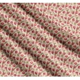 thumbnail image 3 of Soimoi White Cotton Poplin Fabric Floral & Pomegranate Fruits Printed Fabric 1 Yard 56 Inch Wide, 3 of 7