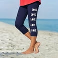 thumbnail image 2 of Fjofpr Leggings for Girls Size 6-7 Toddler Kids Fashion Baesball Print Summer Leisure Yoga Sports Frenum Cropped Pants Navy 6 Years, 2 of 4