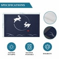 thumbnail image 6 of Navy Blue Modern Placemats Set of 4, Farmhouse Rabbit Abstract Art Placemats for Dining Table, Place Mats for Kitchen Tabletop, Waterproof Wipeable Dining Table Mats Set, 6 of 9