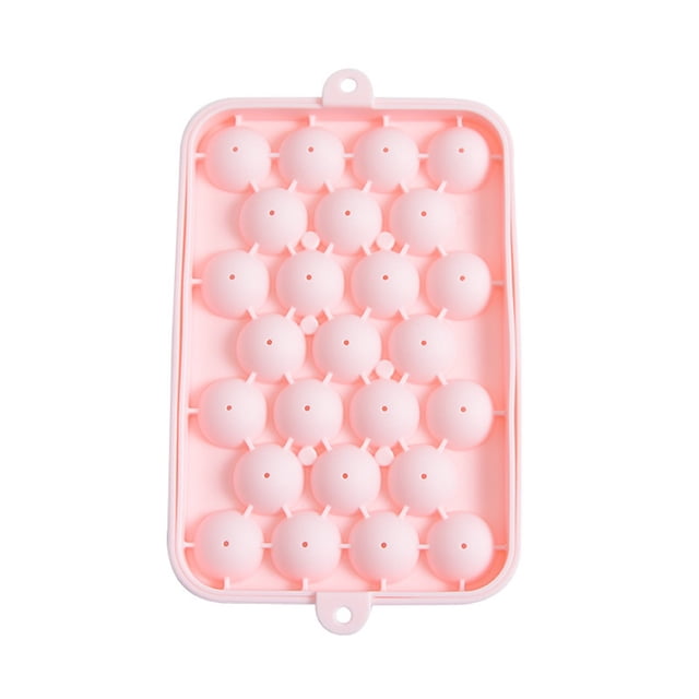 Molde para Hacer Hielo 2023, Bandeja de Silicona Fácil de Desmoldar con Tapa para Refrigerador, Moldes Redondos para Hielo, Hielera Doméstica, 26 X 7 Cm