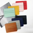 thumbnail image 4 of Funda protectora para tarjeta de identificación ultrafina, tarjetero de cuero para mujer, tarjetero de cuero sintético, tarjetero para múltiples tarjetas, 4 of 5