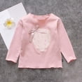 thumbnail image 2 of SHTXOZHI Toddler Kids Girls Cute Tops Long Sleeve Crewneck Print Shirts Fall Spring Clothes 1-8 Years, 2 of 5
