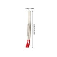 thumbnail image 2 of OULII Eyelash Tweezers for False Lashes Stainless Steel Curved Tweezer 1Set for Collectors, 2 of 8