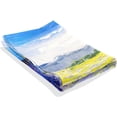 thumbnail image 4 of FREEAMG Oil Painting Lavender Field Tapestries Wall Hanging Bedding Tapestry Aesthetic Tapestries for Bedroom Living Room Dorm Home Wall Decor 60" x 51" Horizontal, 4 of 7