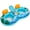 Blue & Green, variant on Double Inflatable Pool Float with Detachable Cooler, Heavy Duty Water Lounge Chair with 2 Cup Holders for Swimming Pool, River Floating, Drifting and Outdoor Relaxation