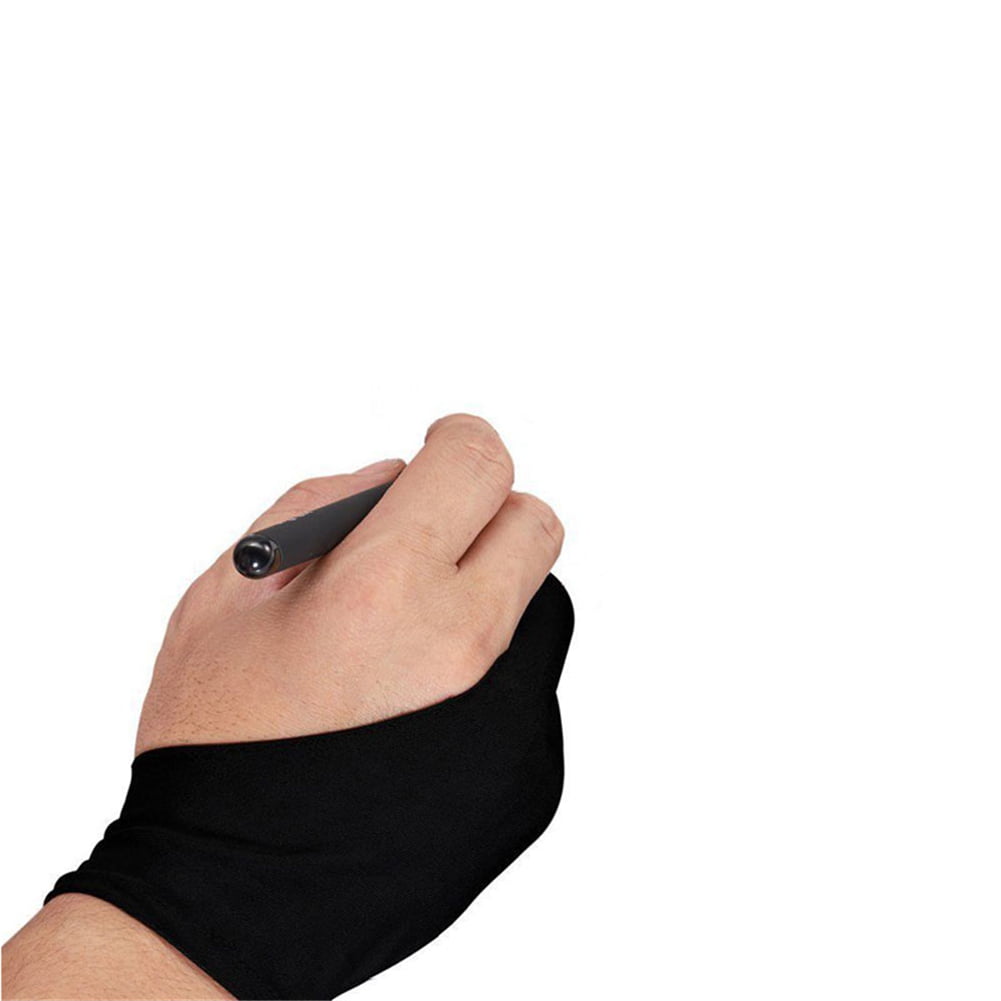 Artist Glove for Drawing Tablet, Smudge Guard, Two-Finger, Reduces  Friction, Elastic Good for Right and Left Hand 