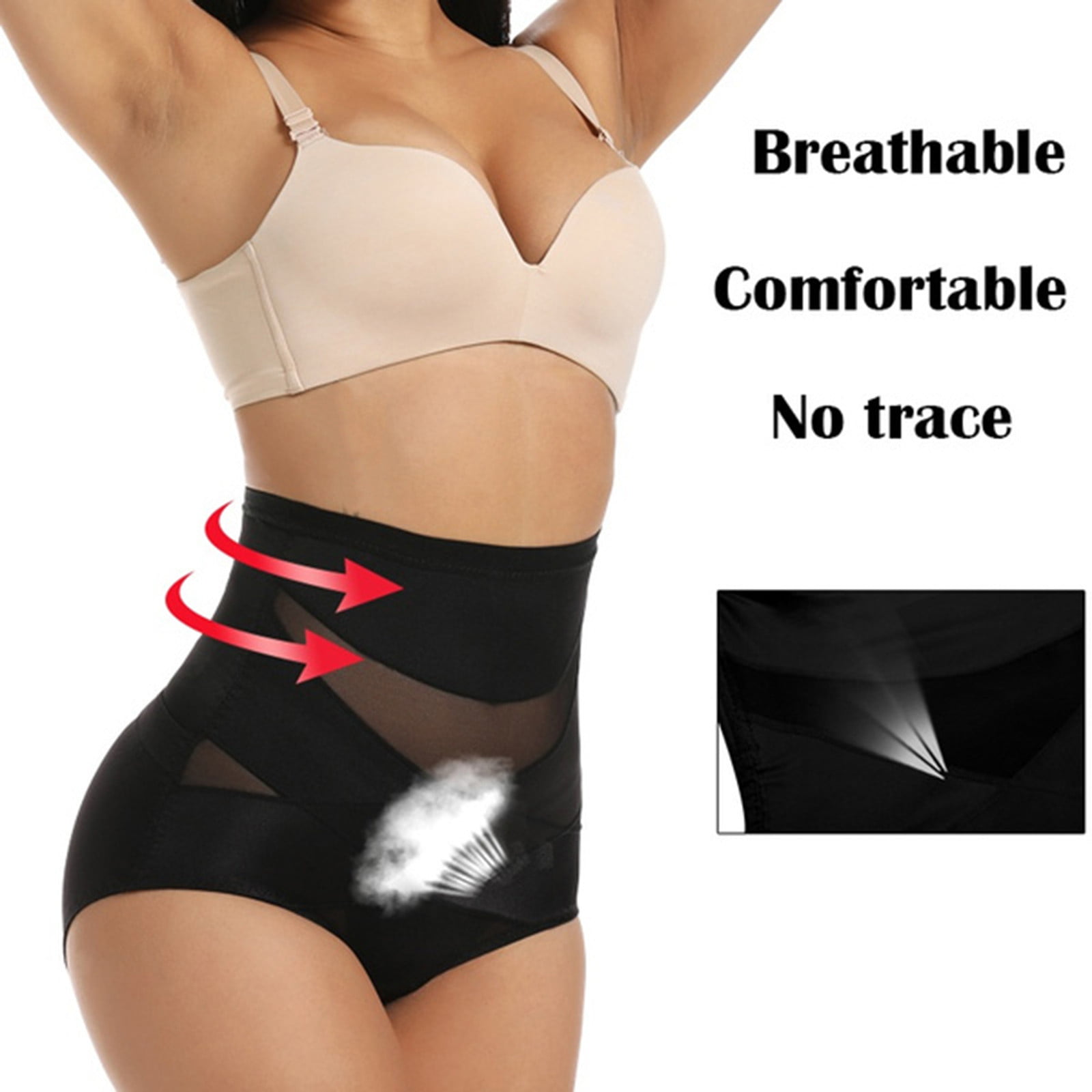 DxhmoneyHX Shapewear for Women Tummy Control Underwear Body Shaper High  Waist Cincher Butt Lifting Panties Panty 
