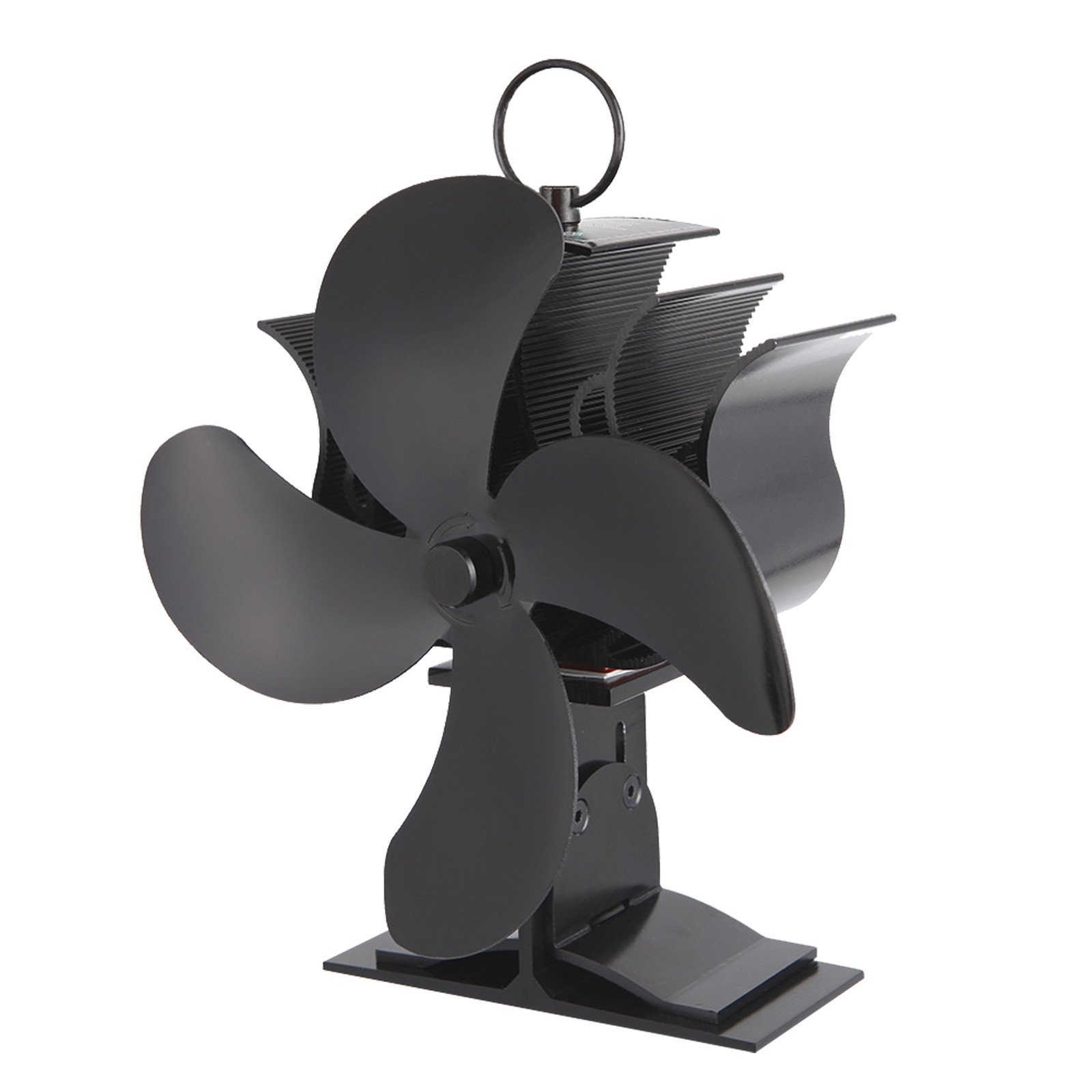 jovati Fan for Wood Stove Powered by Heat Stove Fan Wood Stove Fans  Fireplace Fan Heat Powered Fan with 4 Blade Wood Stove Fan Heat Powered  Fireplace Fan Heat Powered Thermal Fan