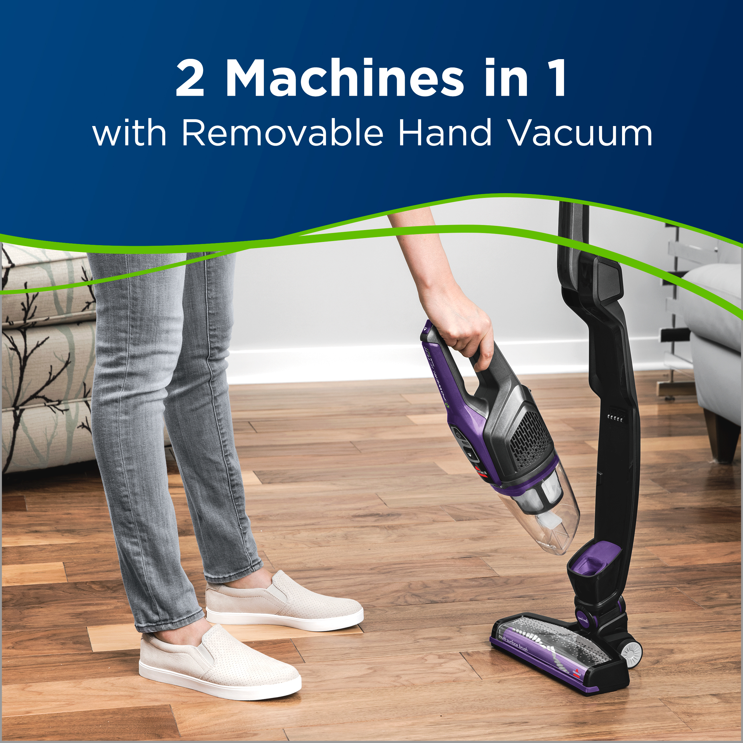 BISSELL PowerLifter Ion Pet Cordless Stick Vacuum, Purple photo 7