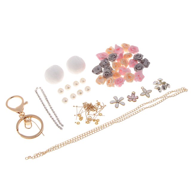 Kits de Fabricación de DIY, Conjunto de Llavero de Diamante, Accesorios de Joyería, Suministros Artesanales para Accesorios de Cadena Soledad Kits de hacer llavero de bricolaje