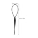 thumbnail image 4 of FELTECHELECTR 2 agujas de plástico para trenzas de ganchillo, para hacer coletas, recogidos, accesorios de peluquería (negro), 4 of 4
