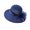 Navy, variant on Womens Hat Women Hat Bridal Wedding Tea Party Wide Brim Summer Sun Cap Straw Hat Round