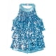 thumbnail image 3 of Traje de baile moderno para niñas, jazz, salsa latina, samba y rumba, top corto con lentejuelas brillantes metálicas y pantalones cortos con falda, culottes, 3 of 5