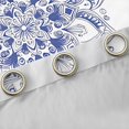 thumbnail image 4 of jejeloiu Ancient Bohemian Flowers Blackout Curtains Set of 2 (52x84 Each),Retro Mandala Print Window Curtains,Blue White Curtains and Drapes For Adults,Breathable Home Decor, 4 of 6