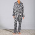 thumbnail image 2 of Gibobby Pijama para mujer invierno Pijamas de dos piezas y elásticos coloreados del desgaste del de Ding para las mujeres(Blanco,CH), 2 of 3