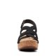 thumbnail image 4 of Sandalia Clarks Giselle Beach para mujer, nobuck, cuña negra, 10US, 4 of 9