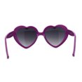 thumbnail image 4 of Iconic Large Bubble Heart Shape Cute Plastic Sunglasses Purple Smoke, 4 of 4