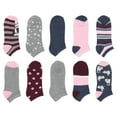 thumbnail image 3 of 20 Pairs Alexa Rose Women's Fashion No Show/Low cut Fun Socks Value Pack (Style 1), 3 of 4