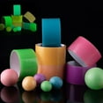thumbnail image 4 of Bearachild Resplandor en la oscuridad, cinta de bola adhesiva DIY, alivio del estrés, juguete luminoso, favores de fiesta, manualidades rodantes, Suministros de limpieza para el hogar 4.8 CM/verde Bearachild HA083515-03, 4 of 6