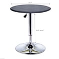 thumbnail image 4 of Table de Bar Moderne Style Pub Réglable avec Revêtement en Vinyle et Pivotement à 360° - Noir, 4 of 7
