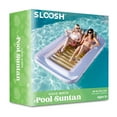thumbnail image 7 of SLOOSH Inflatable Tanning Pool Lounger Float, 85" x 57" Extra Large Suntan Sun Tan tub for Adults & Kids, Tanning chair, Bed Blow up, Raft Lounge Floatie,XL-Golden White, 7 of 7
