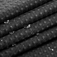 thumbnail image 2 of Waffle Weave Shower Curtain Hotel Luxury Spa, Black Heavyweight Fabric Shower Curtains for Bathroom, Washable & Water Repellent, Black, 71x72 Inch, 2 of 5