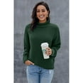thumbnail image 3 of Women's Oversized Chunky Batwing Long Sleeve Turtleneck Sweater, 3 of 4
