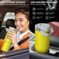 thumbnail image 5 of Modern 30oz Handheld Travel Tumbler with Handle – Double Wall Stainless Steel Insulated Cup, Flip Straw Lid, Leak-Proof & BPA-Free for Hot and Cold Drinks – Durable Coffee & Juice Mug White, 5 of 7